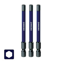 Kincrome Impact Bit Hex 4mm 75mm 3 Pack K21334