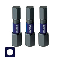 Kincrome Impact Bit Hex 5mm 25mm 3 Pack K21337