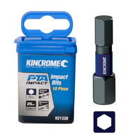 Kincrome Impact Bit Hex 5mm 25mm 10 Pack K21339