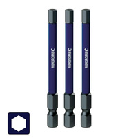 Kincrome Impact Bit Hex 5mm 75mm 3 Pack K21350