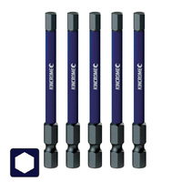 Kincrome Impact Bit Hex 5mm 75mm 5 Pack K21351