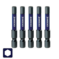 Kincrome Impact Bit Hex 6mm 50mm 5 Pack K21362