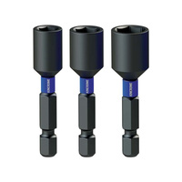 Kincrome 1/4", 5/16",3/8" 50mm Nutsetter 3 Pack K21504