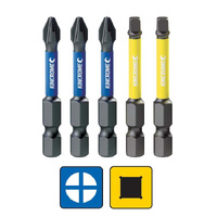 Kincrome Impact Bit Ph#2, Sq#2 50mm 5 Pack K21518