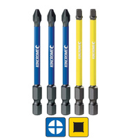 Kincrome Impact Bit Ph#2, Sq#2 75mm 5 Pack K21519