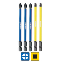Kincrome Impact Bit Ph#2, Sq#2 100mm 5 Pack K21520