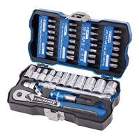 Kincrome LOK-ON Socket & Bit Set 43 Piece 1/4" Drive K27000