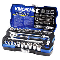 Kincrome LOK-ON Socket Set 24 Piece 1/4" Drive K27001