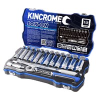 Kincrome LOK-ON Socket Set 28 Piece 1/2" Drive K27021