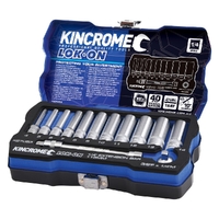 Kincrome LOK-ON Socket & Extension Set 13 Piece 1/4" Drive K27053