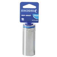 Kincrome Socket Deep 1/2" Drive 24mm Mirror Polished K2984