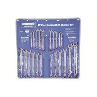 Kincrome Combination Spanner Set 22 Piece Imperial & Metric K3029