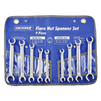 Kincrome Flare Nut Spanner Set 9 Piece Imperial/Metric K3060