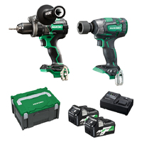 HiKOKI 18V 2 Piece Combination MultiVolt Pack KC18DPL2(HRZ)