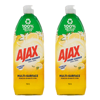 2PK Ajax 750ml Floor Cleaner Lemon Citrus