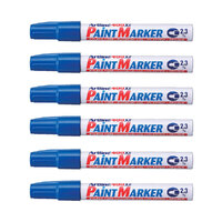 12PK Artline 400 Permanent Paint Marker 2.3mm Bullet Nib - Blue