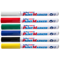 12PK Artline 440 Permanent Paint Marker 1.2mm Bullet Nib - Assorted