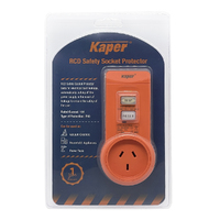 Kaper RCD Safety Socket Protector Orange