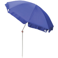 Land & Sea 2m Extra Wide Protection Resort Tilt Beach Umbrella Blue