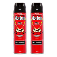 2PK Mortein Click Rapid Kill 320g Insect Spray