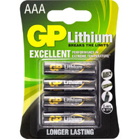 1.5V AAA LITHIUM FRO3 PACK -4