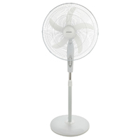 Heller Deluxe 50cm Pedestal Stand Fan Oscillating - White