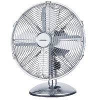Heller 30cm Desk/Floor Oscillating Fan - Chrome