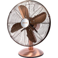 Heller 30cm Desk/Floor Oscillating Fan - Copper