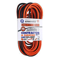 Ultracharge 30m Contractor/Caravan Extension Lead Cable w/ 15A Plug/Socket