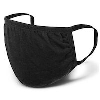 500x Black Cotton Reusable Face Masks