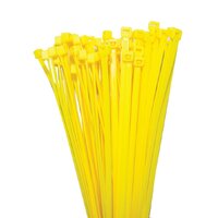 Nylon Cable Ties Yellow 150mm Long x 3.5mm Wide Pack of 100