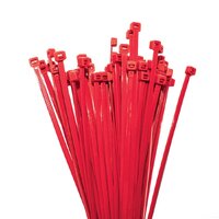 Nylon Cable Ties Red 300mm Long x 4.8mm Wide Pack of 100.