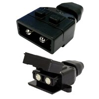 2 Pin 50 Amp Trailer Plug & Socket Twin Pack
