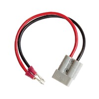 50 Amp 12-36V Connector To 8mm Ring Terminals (300mm)