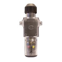 7 Pin Small Round Trailer Plug Clear