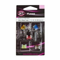 Micro Blade Fuses 5 7.5 10 15 20Amp Blister Pack 5 Pcs
