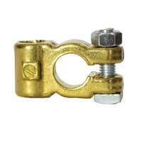 Battery Terminal Brass Plated Side Entry Negative Blister Pack