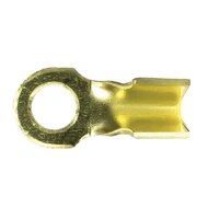 Battery Terminal Universal Pressed Brass 10mm Dia Eye Hole Blister Pack