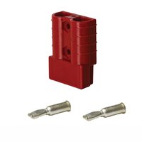 Heavy Duty Connector 50Amp Red Pins Suit 8mm_