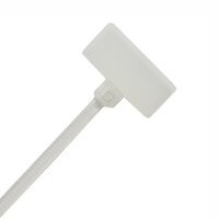 Identification Cable Ties Black UV Treated 200mm Long x 4.8mm Wide 100 Pack