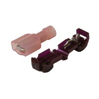 Terminals Power Take Off 6.3mm Red Blister