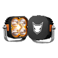 Lightfox Pair 5" Cygnus Osram LED Pod Lights Work Light White Amber Combo Beam Offroad