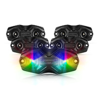 LIGHTFOX 4X RGBW LED Rock Lights White Wireless Bluetooth Music Multi Color