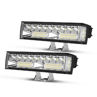 LIGHTFOX Pair 6inch Osram LED Light Pods Combo Beam Light Bar Reverse Offroad 4x4