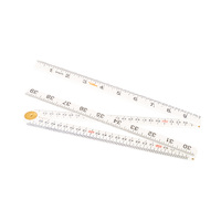 Lufkin 1m/39" White Bevelled Edge Folding Rule LFBMEN