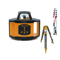 Metsys rotating self level construction laser horizontal with tripod and 5m staff