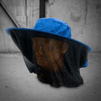 Moondyne Pop-Up Head Net Hat Blue