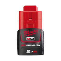 Milwaukee 12V 2.0Ah Red Lithium Ion Battery M12B2