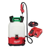 Milwaukee 18V SWITCH TANK 15L Backpack Chemical Sprayer with Powered Base 3.0ah Set M18BPFPCSA301