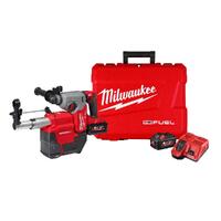 Milwaukee 18V FUEL 26mm SDS Plus Rotary Hammer with Dust Extractor 6.0ah Set M18FHDEX602C